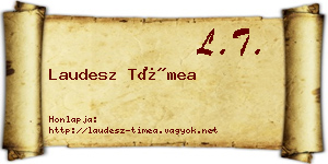 Laudesz Tímea névjegykártya